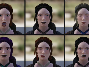 Personagem Feminina Frida Modelo 3D