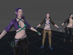Frida Female Character Modelo 3D