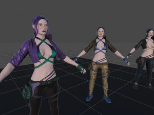 Personagem Feminina Frida Modelo 3D