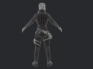 Personagem Feminina Frida Modelo 3D