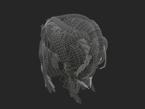 Hairstyle Braids 3D Model
