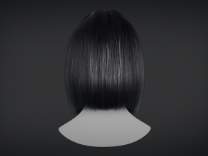Hair Constructor - Short Hairstyles with Bangs 3D Модель