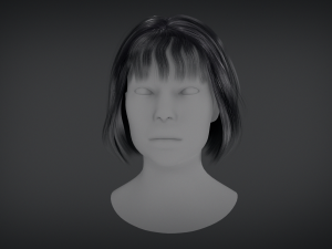Hair Constructor - Short Hairstyles with Bangs 3D Модель