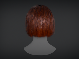 Hair Constructor - Short Hairstyles with Bangs 3D Модель