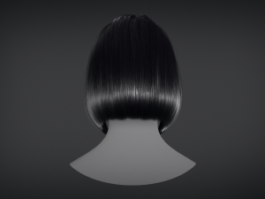Hair Constructor - Short Hairstyles with Bangs 3D Модель