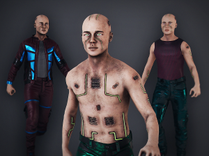 Azur Cyber Man 3D Models