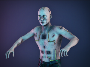 Azur Cyber Man Modelo 3D
