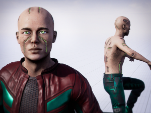 Azur Cyber Man Modelo 3D