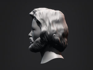 Hair - Low Poly Male Hairstyle Kitbash Model 3D