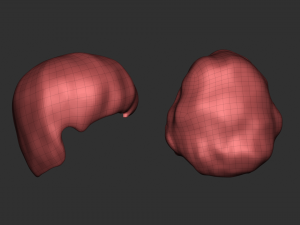 Hair - Low Poly Male Hairstyle Kitbash Model 3D