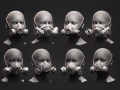 Gas Mask Constructor Kitbash Vol 01 3D मॉडल