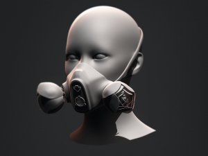 Gas Mask Constructor Kitbash Vol 01 3D मॉडल