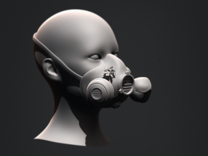 Gas Mask Constructor Kitbash Vol 01 3D मॉडल