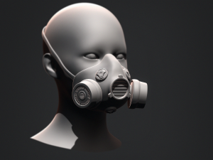 Gas Mask Constructor Kitbash Vol 01 3D मॉडल