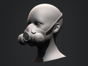 Gas Mask Constructor Kitbash Vol 01 3D मॉडल