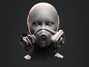 Gas Mask Constructor Kitbash Vol 01 3D मॉडल
