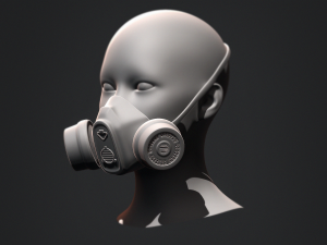 Gas Mask Constructor Kitbash Vol 01 3D मॉडल