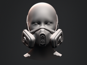 Gas Mask Constructor Kitbash Vol 01 3D मॉडल