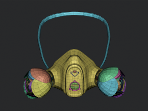 Gas Mask Constructor Kitbash Vol 01 3D मॉडल