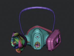 Gas Mask Constructor Kitbash Vol 01 3D मॉडल