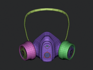 Gas Mask Constructor Kitbash Vol 01 3D मॉडल