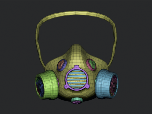 Gas Mask Constructor Kitbash Vol 01 3D मॉडल