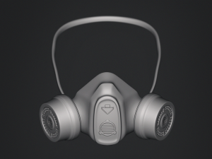 Gas Mask Constructor Kitbash Vol 01 3D मॉडल