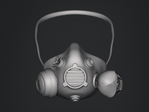 Gas Mask Constructor Kitbash Vol 01 3D मॉडल