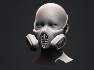 Gas Mask Constructor Kitbash Vol 02 3D मॉडल