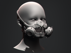 Gas Mask Constructor Kitbash Vol 02 3D मॉडल