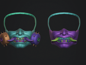 Gas Mask Constructor Kitbash Vol 02 3D मॉडल