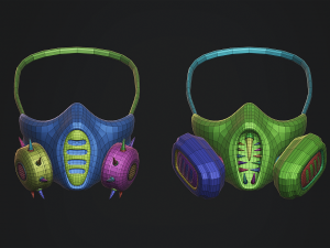 Gas Mask Constructor Kitbash Vol 02 3D मॉडल