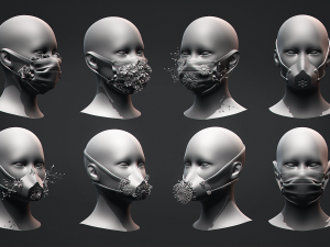 Mask Constructor Kitbash Vol 03 3D मॉडल