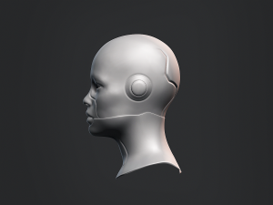 Female Robot Base Mesh 3D Model