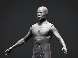 Male Robot Base Mesh 3Dモデル