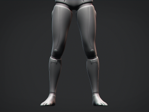 Male Robot Base Mesh Modello 3D