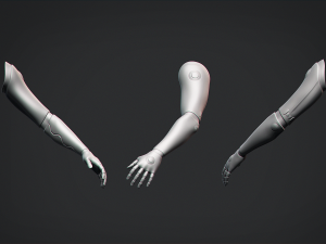 Male Robot Base Mesh Modello 3D