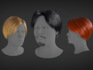 Hair - Short Male Hairstyle 3D Models
