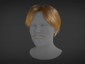 Hair - Short Male Hairstyle 3D Model