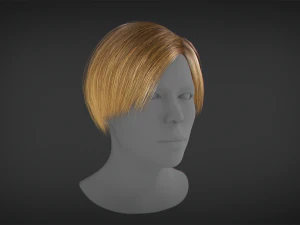 Hair - Short Male Hairstyle 3D Model