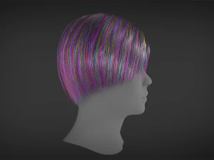 Hair - Short Male Hairstyle 3D Model