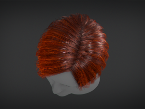 Hair - Short Male Hairstyle 3D 모델