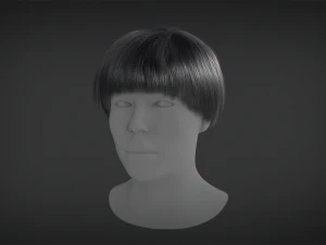 Hair - Short Male Hairstyle 3D Model