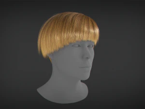 Hair - Short Male Hairstyle 3D Model