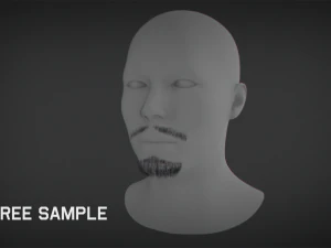 Hair - Short Male Hairstyle 3D Model