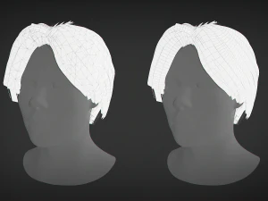 Hair - Short Male Hairstyle 3D Model