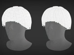Hair - Short Male Hairstyle 3D Model