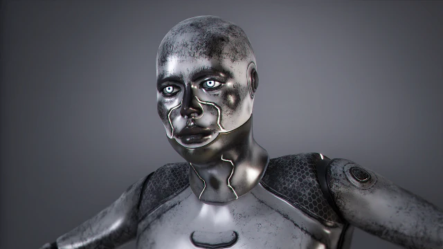 Rob&ocirc; Android Modelo 3D .c4d .max .obj .3ds .fbx .stl .blend 