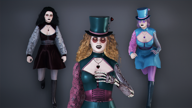 Vampire Cyborg Modello 3D .c4d .max .obj .3ds .fbx .stl .blend 