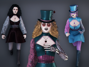 Vampire Cyborg 3D Model